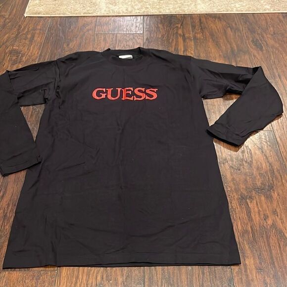 Deadstock Vintage 80s Guess by Georges Marciano Logo Cotton T-Shirt One size - Picture 1 of 8